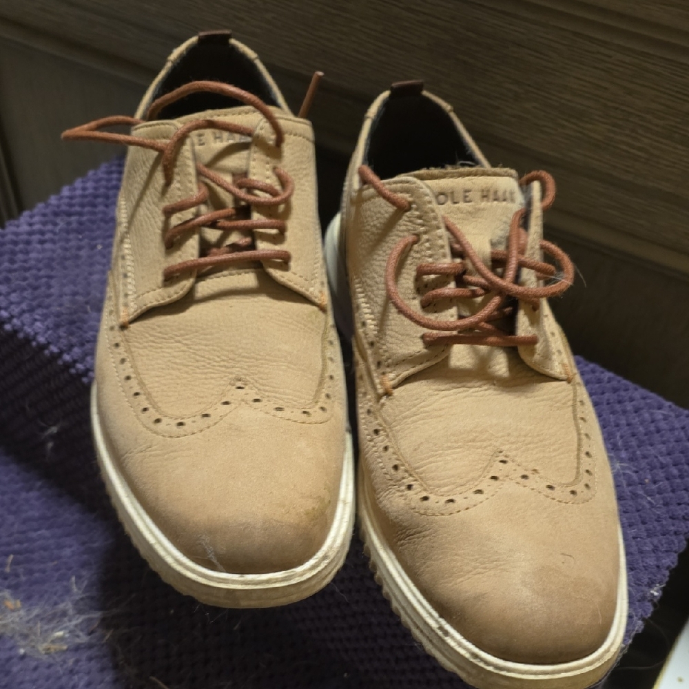 Cole Haan Men's Brown Leather Oxfords